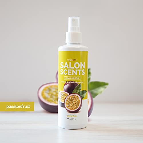 Bark2Basics Salon Scents Pet Grooming Cologne - 8 Oz, Natural Professional Groomer Perfume For Dogs And Cats, Long Lasting, Deodorizing, Conditioning (Passion Fruit) #TOP3