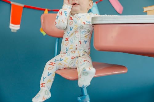 Image of Copper Pearl Baby Zip-Up Footie Pajamas - Soft Stretchy Sleep and Play Footies for Boys and Girls