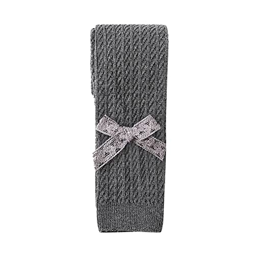 Girls Knit Leggings Tights Pants for Kids Toddler Girl Stretchy Full Length Footless Thermal Fleece Lined Tights