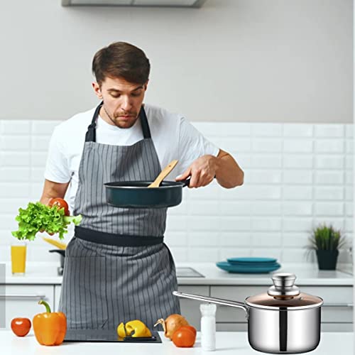 Veemoon 1 Unidade Pote De Leite De Aço Inoxidável Panelas De Sopa Panela De Ensopado Pote De Leite A