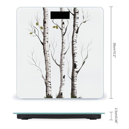 Báscula digital de baño Birch Tree en vidrio templado miniatura 2