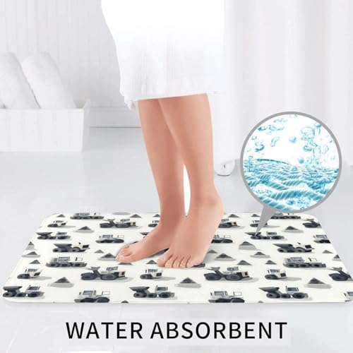 Housse de couvercle de toilette en forme de U et tapis absorbant