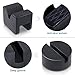 Swpeet 4 Pack 2 Types Sparta Floor Jack Pad Adapter for Jack Stand 2-4 ton Universal Rubber Sparta Floor Slotted Frame Rail Pinch Welds Protector