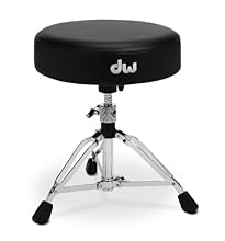 Full 14" round top is made from a special combination of foam for stability and comfort. Features DW's newly-designed double-locking clamp, vise lock seat clamp, and an oversized 1-1/4" base for added stability Scaled down tripod base for low - seate...