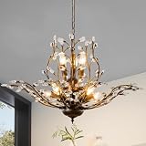 ✦【Installation polyvalente】Ce lustre en cristal de style campagnard à 8 lumières peut être installé sur des plafonds plats ou inclinés, offrant une flexibilité pour différents types de plafonds et garantissant une adaptation parfaite à votre espace. Ce lustre encastré vintage est livré avec tout le matériel de montage et des instructions claires pour un montage rapide et facile.