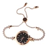 COSMEVIVI Orologio da Donna Bracciale Delicato Orologio Diamanti per Polso Femminile Design Elegante per Varie Occasioni