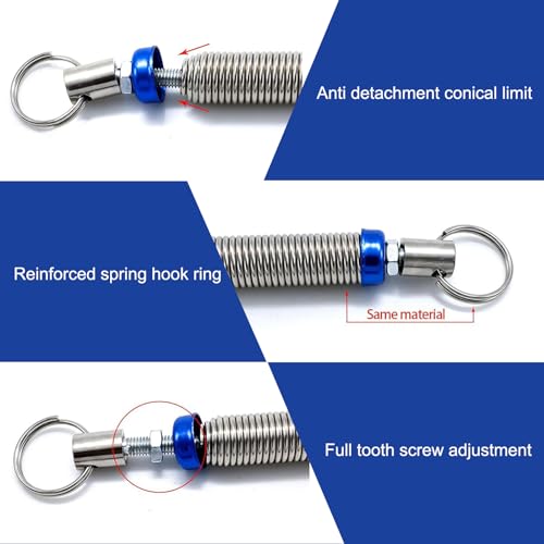 Image of 2 PCS Car Trunk Lid Modification Spring, 5.9In-9.44In Automatic Lifting Spring Device, Adjustable Metal Vehicle Lifting Spring Accessories, Universal for Most Cars (Silver), JIGTH2602SI-2PC