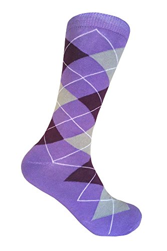 Men's Argyle Mid Calf Dress socks,One Size Fits Most Men Sock Size 10-13.