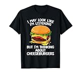 Funny Cheeseburger Design For Men Women Kids Burger Lovers T-Shirt