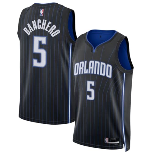 Paolo Banchero Orlando Magic NBA Kids Youth 8-20 Black Icon Edition Swingman Jersey (US Numeric 8 Regular Black)