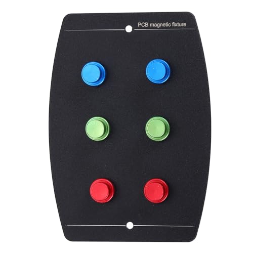 PATIKIL Multifunctional PCB Fixing Holder with Magnetic Clamp,4x5.5x0.12 PCB Circuit Board Holder Repair Fixture Board Fixing Clamping Tool for Phone Repair,1 Set Black