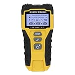 Klein Tools VDV526-200 LAN Scout Jr 2 Cable Tester – RJ45 Network Cable Tester for CAT5e CAT6 and CAT6A, Wiremap Testing, Split Pair Detection and Backlit LCD Display