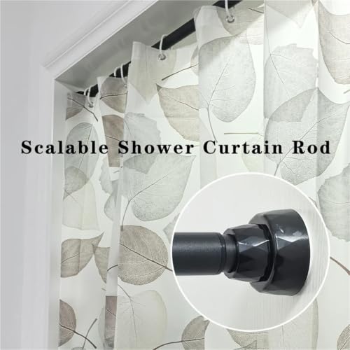 Tringle à rideau de douche pour salle de bain et garde-robe extensible