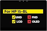 15.6' Screen Assembly for HP Spectre X360 15-BL 15-BL112DX 15-BL012DX 15-BL062NR 15-BL072NR 15-BL152NR NV156QUM-N72 911082-001 UHD 3840 x 2160 40 Pins LCD Display Touch Digitizer (No Bezel)