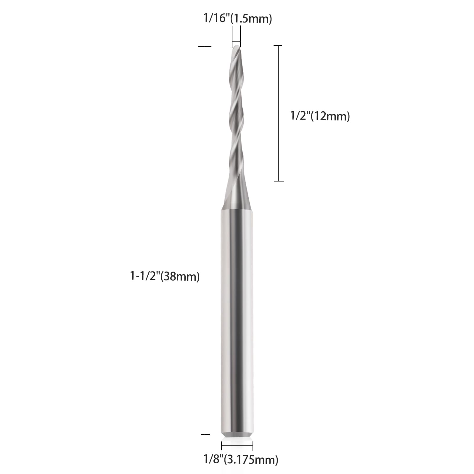 Ball Nose End Mill - CNC Router Bits (10 Pack) -2 Ball Nose End Mill - CNC Router Bits (10 Pack) -2