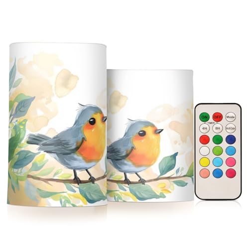 Lot de 2 bougies LED scintillantes Mnsruu à piles pour illuminer vos tables de fête