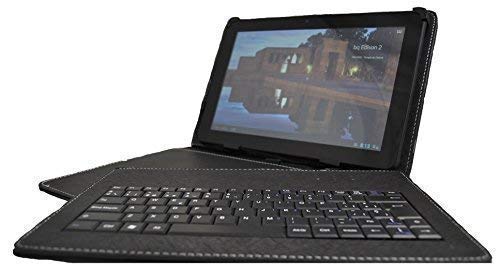 theoutlettablet® Funda con Teclado extraíble en español (Incluye Letra Ñ) para Tablet 10 Pulgadas 3G Dual SIM - TOSCIDO K108 de 10.1 Pulgadas HD - Color Negro