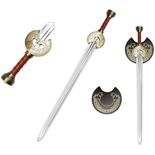 57 SPECIAL REPLICAS Accessoire de Cinémaens LOTR Theeodeen Herrugrimm 97 cm avec Une tenture Murale JT6203B