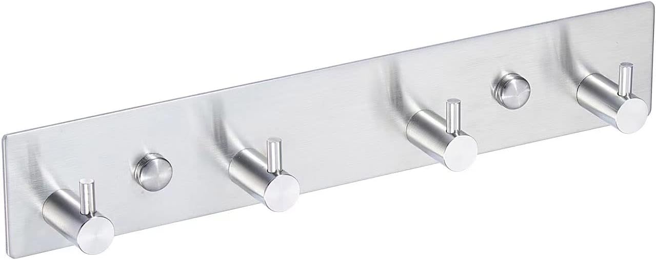 QNIIAED Coat Hooks Wall Mounted,Multipurpose Modern Stainless Steel