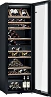 Bosch KWK36ABGA Serie 6 Weinkühlschrank, 186 x 60 cm, 199 Flaschen, Temperatur: 5-20 °C, zwei Temperaturzonen, 405 L, LED-Beleuchtung gleichmäßige Ausleuchtung, ausschaltbares Präsenterlicht
