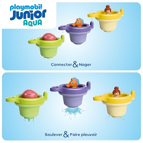 Playmobil Junior 71776 Trio tasses flottantes et animaux - vue 6