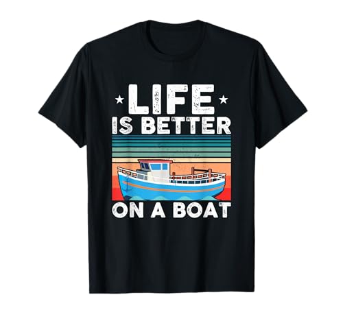 Divertido barco Capitán camisa hombres barco barco amante regalo hombres Camiseta