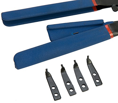 8Milelake 16 Inches Heavy Duty Snap-Ring Pliers External And Internal Pliers, Straight, 45°, 90° Tips #TOP3