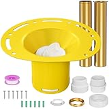 Freestanding Tub Drain Kit, Freestanding Bathtub Rough-in Kit, Nickel-Plated Brass & PVC Adapter, Fits 1-1/2' Threaded Male & Female Drains, Dual Leak-Proof, Fits All Freestanding Tubs, 1 Pack