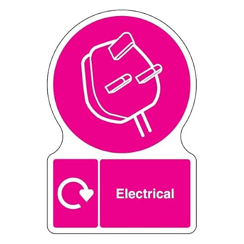 V Safety Shaped WRAP - Electrical 150 x 200mm Safety Sign - 2mm Rigid Plastic