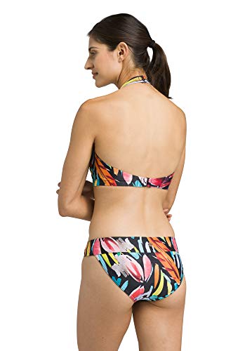 prAna Calcinha feminina Xochil, preta La Flora, pequena