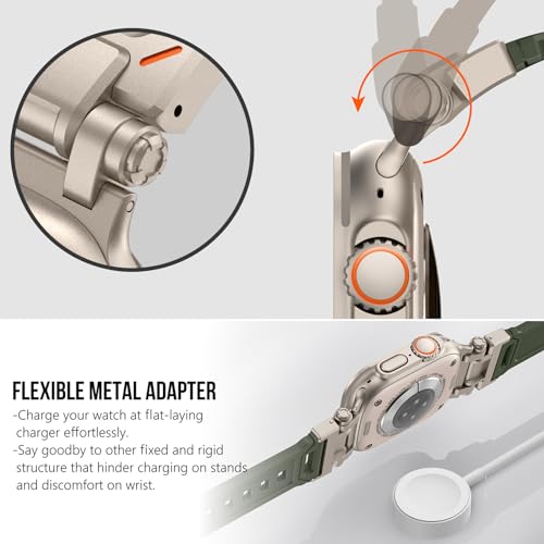 Image of KADES Rugged TPU Sport Band for Apple Watch Ultra 3 /2 /1 49mm, Metal Connectors for Apple Watch Series 11 /10 /SE3 46mm Series 9 /8 /SE2 /7 /6 /SE /5 /4 /3 /2 /1 45mm /44mm /42mm