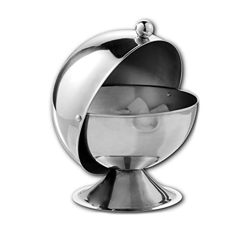 Esmeyer Sally - Boule à Sucre Sally en INOX Poli, Dimensions : Diamètre : 10,8 cm, Hauteur : 11,7 cm, en Coffret Cadeau