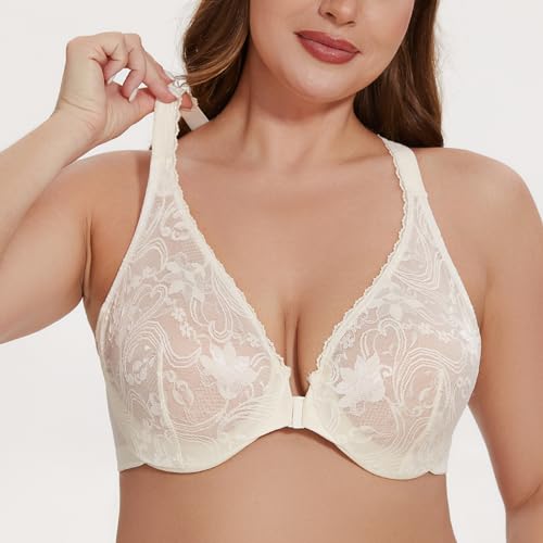 Soutien-gorge grande taille dentelle de qualité supérieure MELENECA
