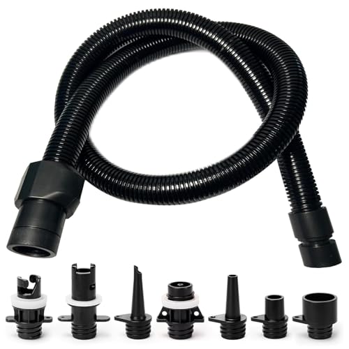 Sup Pumpe Adapter Kit Pack of 8 SUP Ventil Adapter Pumpenadapter Sups Pumpe SUPs Ventil Adapter mit 7 Gasdüse S-up Pumpenadapter Aadapter Für Schlauchboote Boote Paddelboard Surfbrett