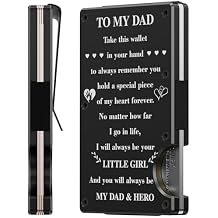 furid Fathers Day gifts for dad From Daughter Gift for Father,Wallet for Men with Money Clip,Mens Gift