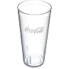 Carlisle FoodService Products 52243550G Stackable Restaurant SAN Plastic Coca-Cola Tumbler/Cup, 24 oz, Clear (Pack of 72)