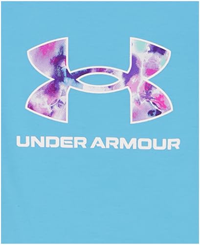 Image of Under Armour Girl's 2-piece Short Sleeve Tee and Shorts Set, Lightweight and Comfortable
