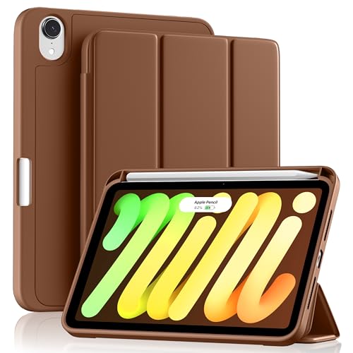 Akkerds for iPad mini A17 Pro Case, for iPad mini 7th/6th Gen Case, Brown