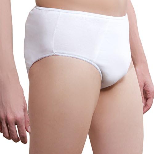 One-Wear Disposable Underwear Men, Cotton Briefs, White