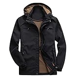 VRTUR Veste d'hiver Manteau, d'hommes De Sport Blouson D'ExtéRieur Longues RembourréE Parkas Casuel Automne Hiver Sport Coupe-Vent en Plein Air éPais Manteau Chaud Veste