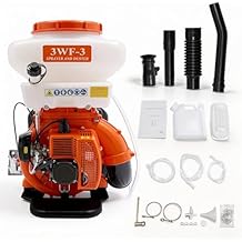 2-Stroke Backpack Fogger, 41.5CC 2.13KW 3WF-3 Gas Powered Backpack Foggers Manual Start Gasoline Backpack Sprayer Gas Fogger Sprayer w/3.7Gal Tank Volume for Vegetable Sheds Urban Greening Orchards