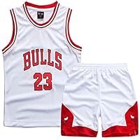 MEEHYRE Basketball Trikot und Hose Set für Kinder - 2 Stücke Trainings Jersey und Weste für Jungen