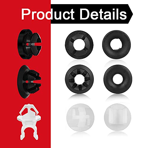 30Pcs Hood Prop Rod Holder Clips, Car Engine Hood Stay Clips, Hood Support Prop Rod Holder, Black White Hood Rod Clip Compatible With 91503-Ss0-003, Hood Car Grommet Clips For Most Cars #TOP2