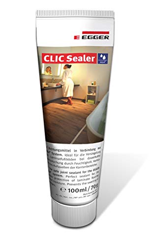 Preisvergleich Produktbild EGGER Bodenversiegelung Aqua+ Clic Sealer für Fugenversiegelung von Laminat wasserfest wasserresistent transparent - 100ml für 10m² Fläche