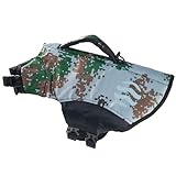 Chaleco salvavidas impermeable para perros con sistema de soporte diseñado, cuenta con correas de velcro ajustables y