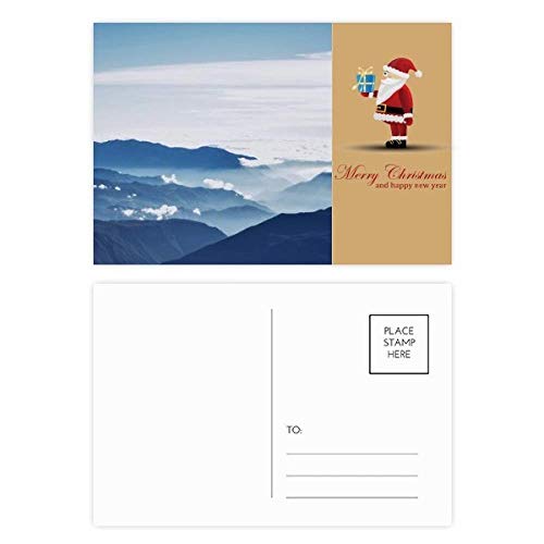 Père Noël et montagnes de l'extrême lot de 20 cartes postales de correspondance nature