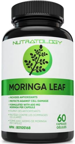 1200MG Organic Moringa Leaf Capsules -Provides Powerful Antioxidants -Protects Against Cell Damage, Supports Liver Detox & Gut Health- Maximum Potency- 600MG Moringa Powder Per Capsule – 60 Capsules 1200MG Organic Moringa Leaf Capsules -Provides Powerful Antioxidants -Protects Against Cell Damage, Supports Liver Detox & Gut Health- Maximum Potency- 600MG Moringa Powder Per Capsule – 60 Capsules