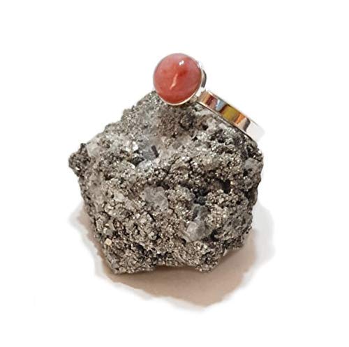 Bague en argent rhodonite femme homme bijou pierre bleue naturelle
