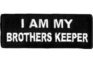 I AM MY BROTHER'S KEEPER Embroidered Biker Vest Patch!!
