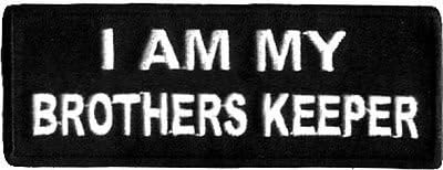 e specialties I AM MY BROTHER'S KEEPER Embroidered Rectangular Patch - 1 pc